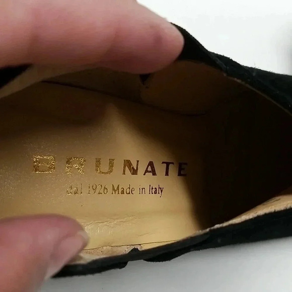 {Brunate} Made in Italy Suede Leather Ankle Booties - Picture 13 of 14